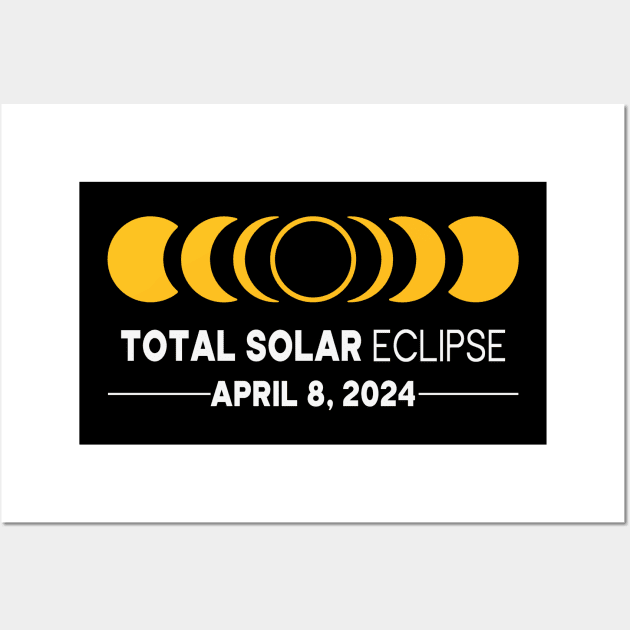 Total Solar Eclipse 2024 Wall Art by Etopix